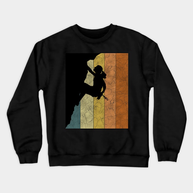 Climbing Climbers Mountains Climbers Crewneck Sweatshirt by RRDESIGN